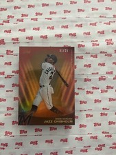 2022 Topps X Steve Aoki Baseball Party Jazz Chisholm #45 ORANGE FOIL PARALLE /25