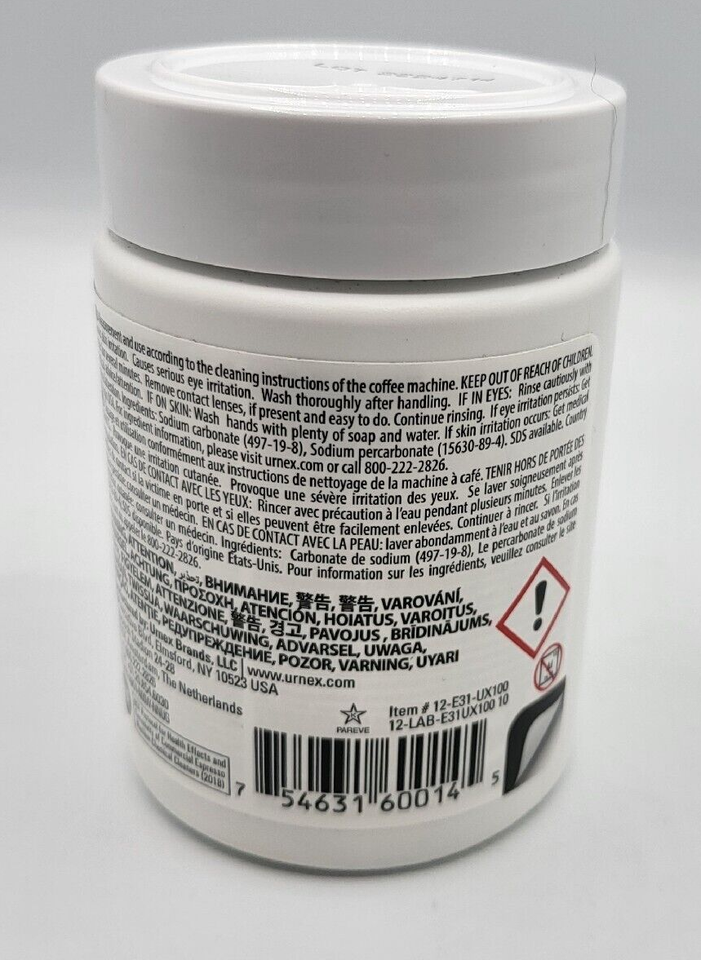 Urnex Cafiza E31 Professional Espresso Machine Cleaning Tablets, 100