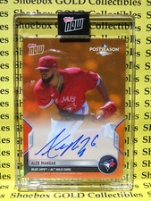 ALEK MANOAH,  2022 Topps Now Postseason ORANGE Autograph Auto #'d 4/5, Blue Jays
