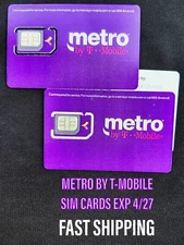 1 NEW Metro By T-Mobile 3 IN1 4G/5G SIM Card,Nano/Micro/FAST SHIPPING