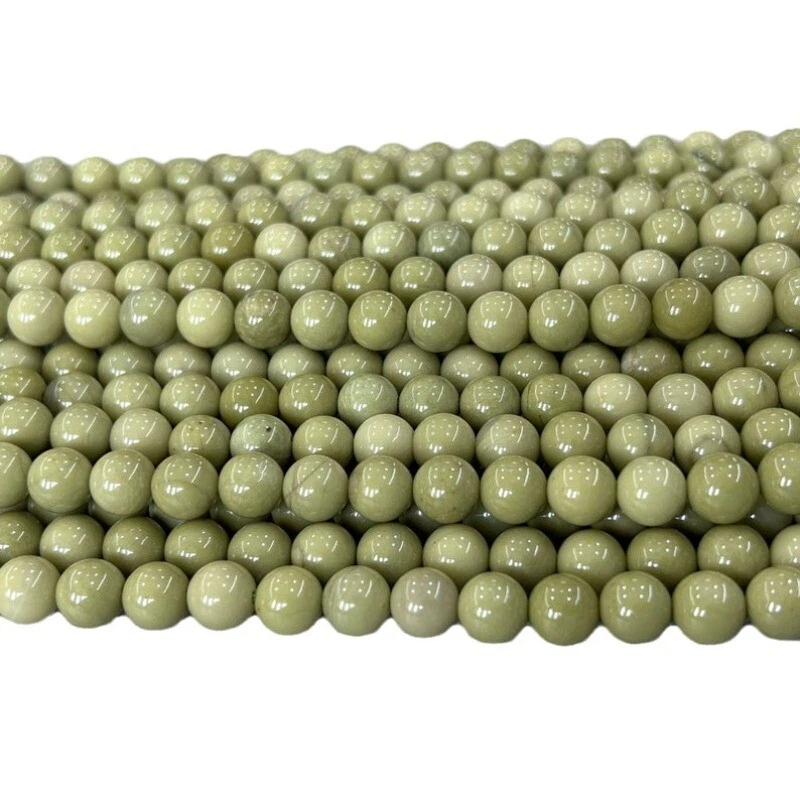 Cuentas de piedras preciosas de piedra curativa de jaspe aguacate natural de 4-10 mm para hacer joyas Foto 4 de 4