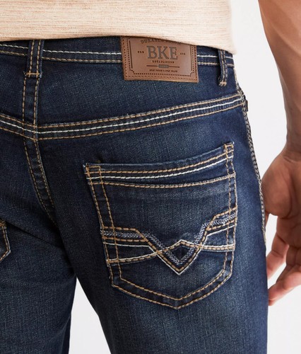 250304 NEW BUCKLE BKE MENS AIDEN BOOT STRETCH JEANS IN PIE SZ 30x34 - Picture 3 of 4