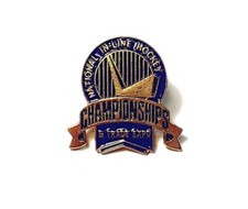National Inline Hockey Championships Expo Pin Small Blue Gold-Tone Lapel Style
