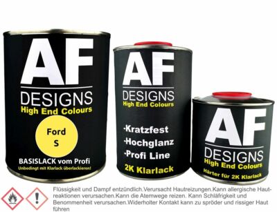 Ford S Bright Yellow 1,25L Basislack Klarlack Härter Autolack spritzfertig