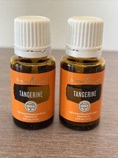 Young Living Essential Oils TANGERINE 2- 15ml Bottles, New/Sealed, Not Full