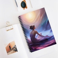 Woman in Reflection Spiral Notebook