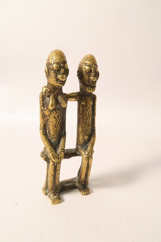 Small bronze brass figurine Dogon pair GX03 9cm Dogon pair figure bronze brass - Picture 9 of 12