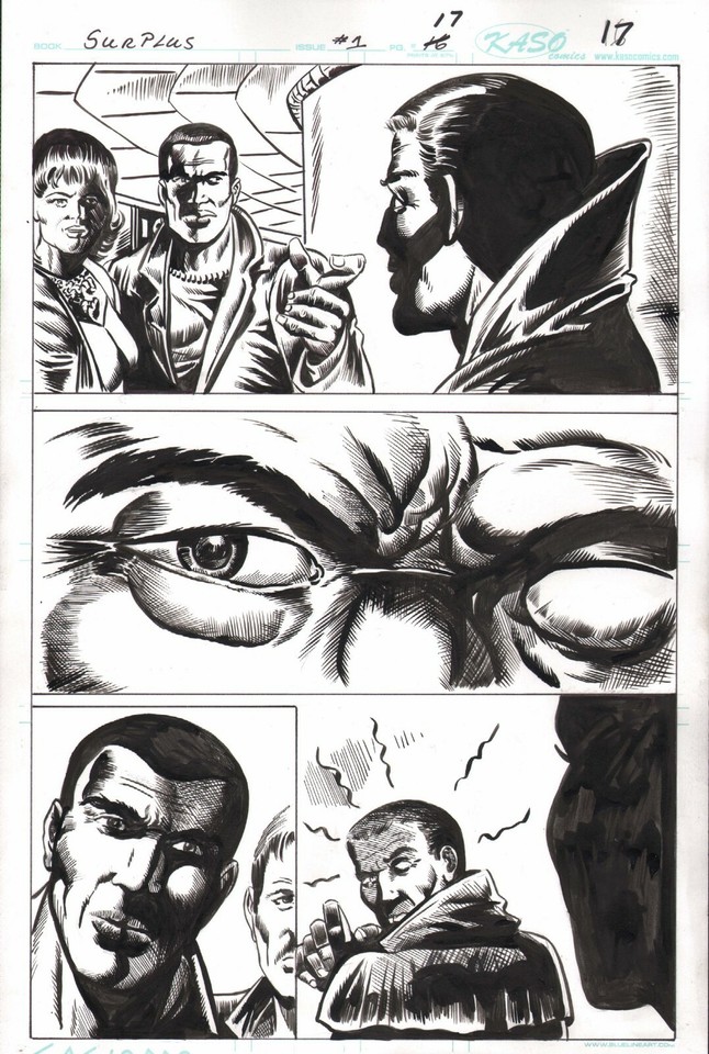 ANGEL GABRIELE/ KEN LANDGRAF/ANTHONY CACIOPPO~UNPUBLISHED PAGE 17 Comic Art