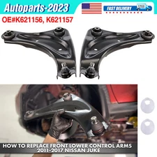 Control Arm w/ Ball Joint Kit Front Left + Right Lower For 2011-2015 Nissan Juke