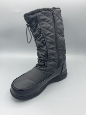 Kids Totes Weather Winter Snow Black Zipper Boots Size 5