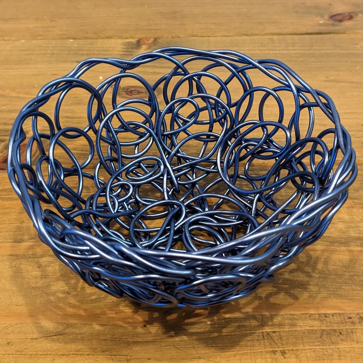 ALESSI FRATELLI CAMPANA Small Blue Basket Approx. 6