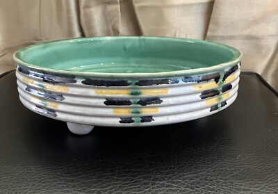 VELTEN VORDAMM   LUISE HARKORT Beautiful Art Deco / Bauhaus Footed Bowl