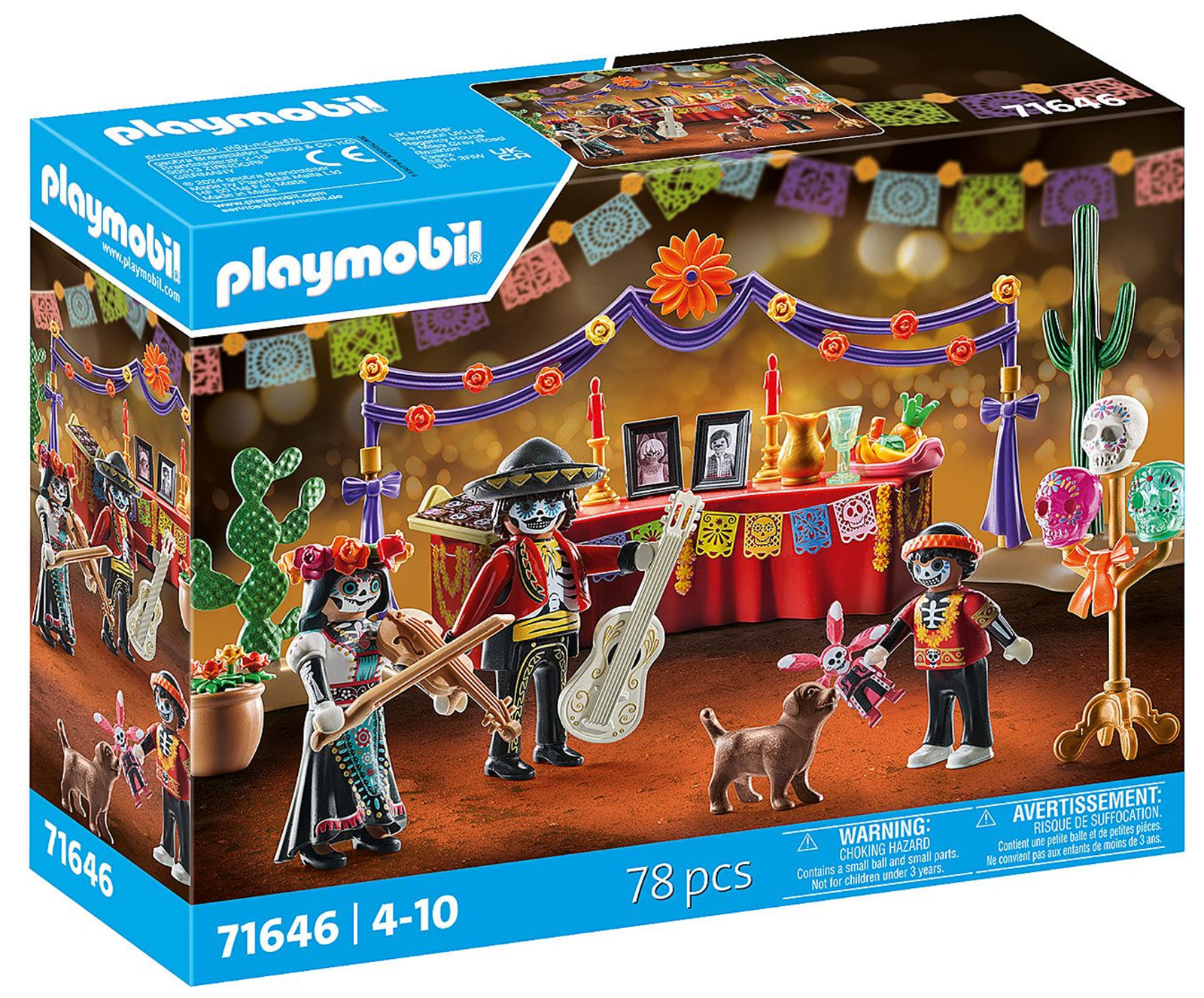 Playmobil Altar Dia de muertos calacas catrina mariachi Coco Halloween ref 71646