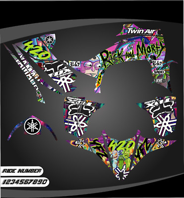 2014  2017 to 2024 Yamaha YFZ 450R graphics decal kit full stickers atv yfz 450r