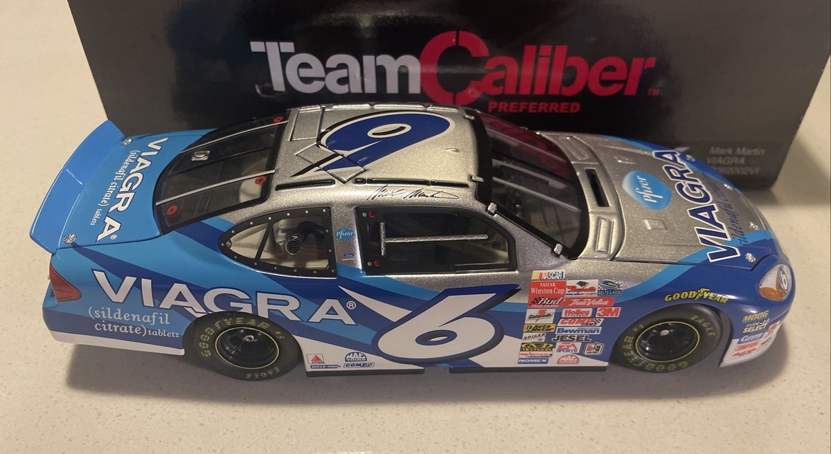 MARK MARTIN #6 Viagra Diecast NASCAR 1/24 2001 Team Caliber