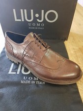 Scarpa Uomo Liu Jo Pelle 44 Marrone Cuoio Casual Elegante Sportivo 