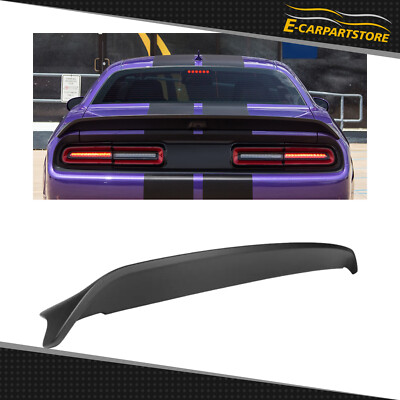 Trunk Spoiler For 08-17 Dodge Challenger SRT Hellcat Style Rear ABS Matte Black