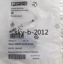1 PCS NEW IN BOX PHOENIX CONTACT Connector SACC-M 8MS-3CON-M-SW