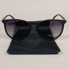 Cole Haan CH8502 001 Men's Polarized Key Hole Sunglasses Matte Black Smoke Lens