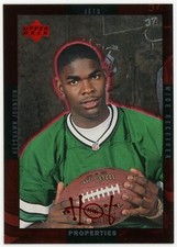 1996 Upper Deck Hot Properties Keyshawn Johnson Jets * Terry Glenn Patriots RC