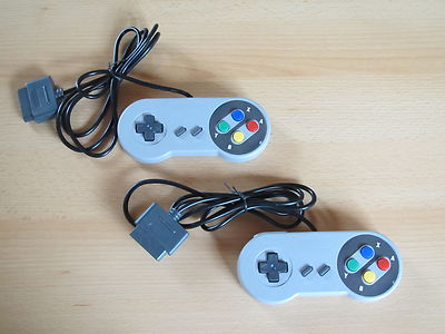 2 Controller für Super Nintendo - SNES Joypad Gamepad NEU