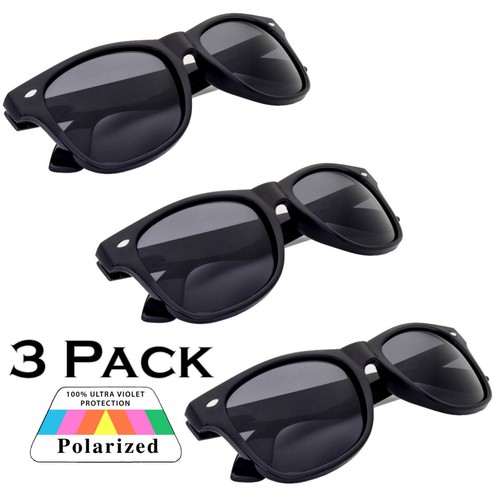 2, 3, 4 or 6 Bulk Pair Retro Square Frame Polarized Sunglasses Men Women UV400 - Picture 17 of 29