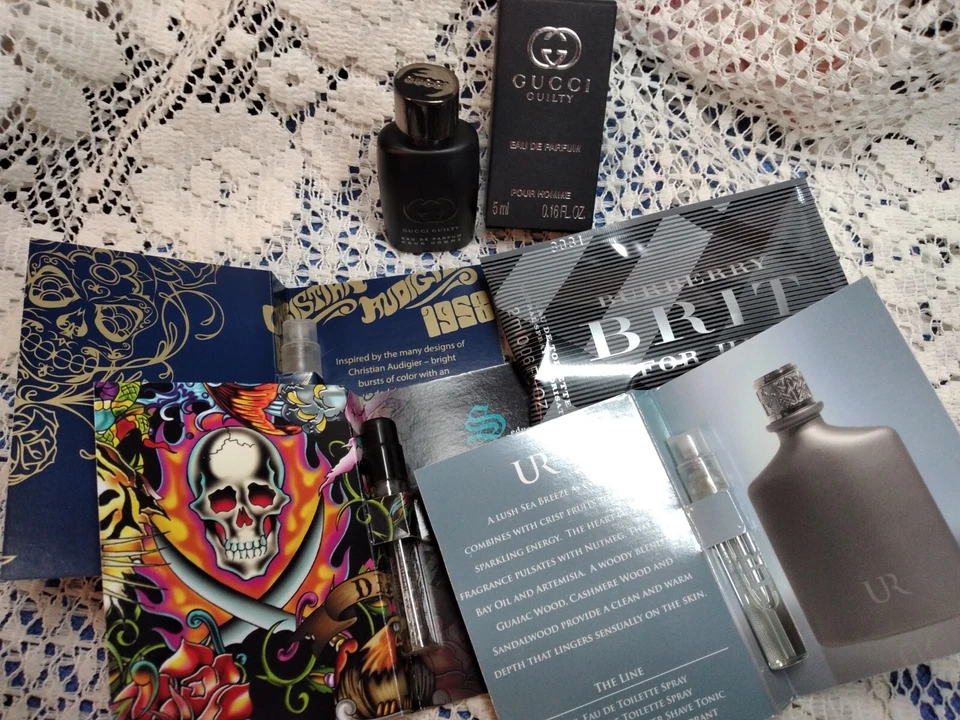 Gucci GUILTY Pour Homme EDP Coleccionable MINI Splash para HOMBRE 0.16 OZ + MUESTRAS  Foto 3 de 4