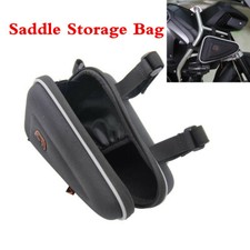 Saddle Storage Bag Engine Guard Mount Case Pouch For Motorcycle Side Mounting