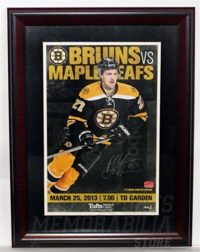 Dougie Hamilton Boston Bruins Signed Game Day Poster Framed 11x17 - Picture 1 of 1