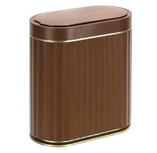 Bathroom Motion Sensor Trash can, 2 Gal Smart Automatic Garbage Can, Slim, Brown