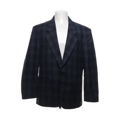 Karl Peter's, Blazer, Größe: 50, Blau/Grau/Schwarz, Wolle, Tweed, Herren #mkq