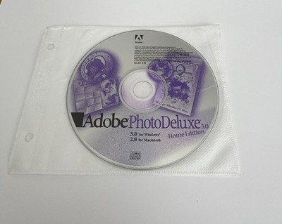 Adobe Photo Deluxe Home Edition 3.0 - CD ONLY - SERIAL # NOT INCLUDED!!!