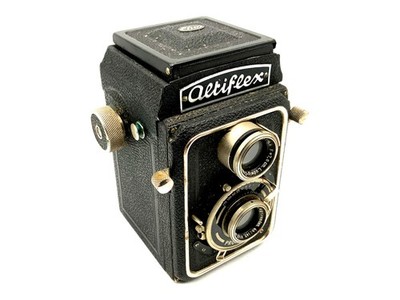 Eho-Altissa Altiflex TLR mit Victar 1:4.5 F=7,5cm Prontor II zweiäugige Kamera