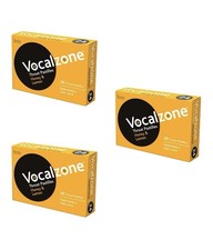 Vocalzone Throat Pastilles Helps Keep A Clear Voice Honey &Lemon 24 Pastilles x3