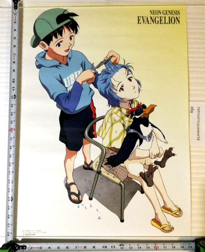 NEON GENESIS EVANGELION Promo Poster Display GAINAX Authentic King Records RARE