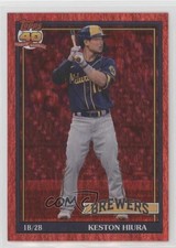 2021 Topps Archives 1991 Topps Red Hot Foil 32/50 Keston Hiura #184 v1x