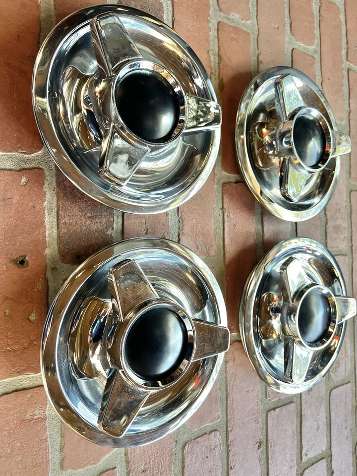 Juego de tapas centrales de rueda de rally de freno de disco para coche Corvette Chevelle Camaro GM años 60 67 Foto 2 de 4