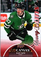 2021-22 Upper Deck Extended Young Guns Canvas #C375 Riley Tufte Stars RC 