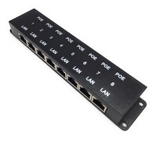 8 Port PoE Injector - 8 Port PoE Adapter - Add Power Over Ethernet for Passiv...