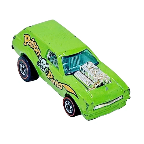 Vintage 1977 Hot Wheels Redline Poison Pinto Alternate Green Fair Condition
