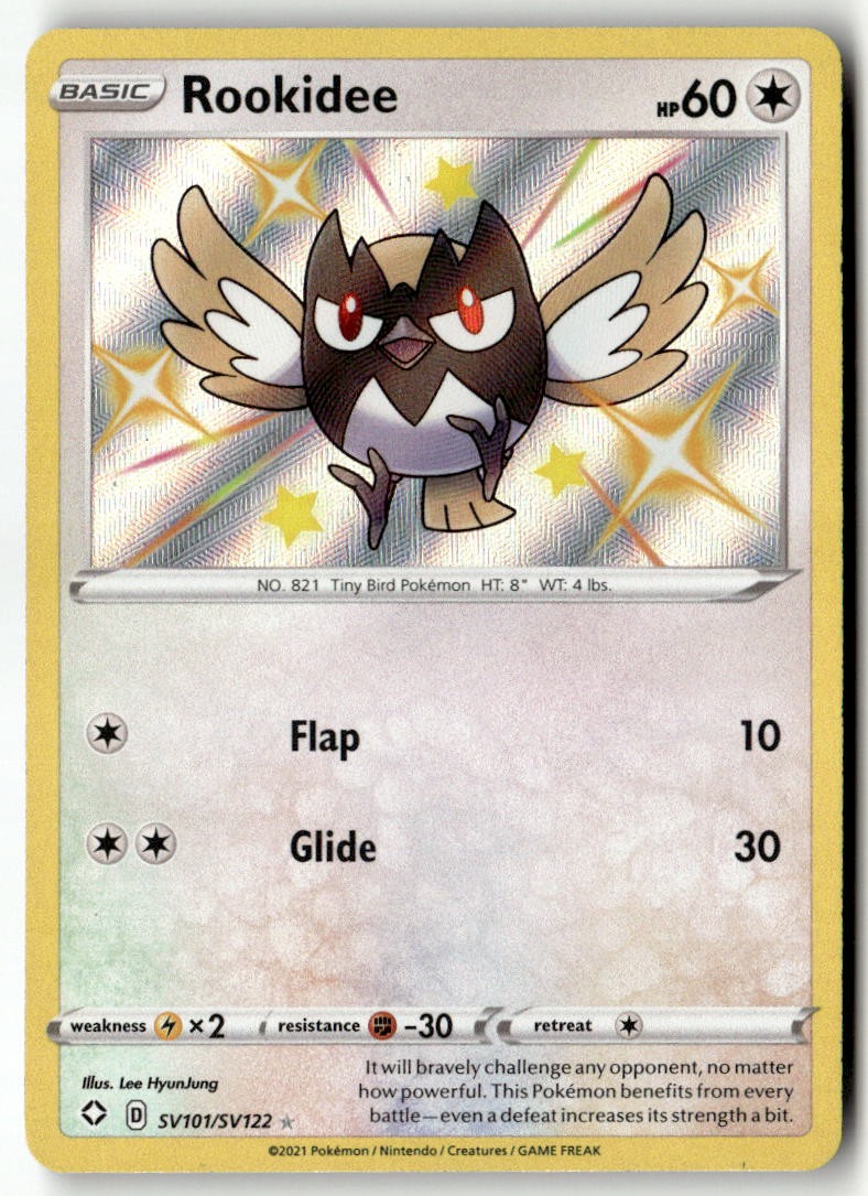 Rookidee Shiny Holo Rare Shining Fates: Shiny Vault SV101/SV122 Near Mint