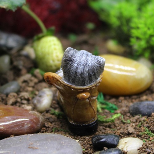 3PCS Micro Landscaping Cat Decoration Creative Plant Pot Decor(Light Brown) - Zdjęcie 12 z 12