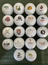 18 eighteen PREMIUM ASSORTED LOGO GOLF BALLS "GOLF COURSES/ COLLEGES" - AAAAA