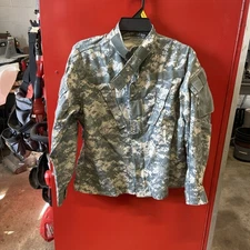 Camo Combat Coat Jacket Small X Short Army Digital Green Fr13