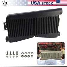 Universal Twin Turbo Intercooler 24x9x3.5 Bar Plate Custom 2 In1 Out Bk Universal Twin Turbo Intercooler 24x9x3.5 Bar Plate Custom 2 In1 Out Bk
