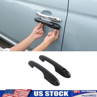 ABS Matte Black Door Handle Add-on Trim Cover Fits Fiat 500 Abarth 595 2007+