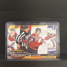 2025-26 Upper Deck series 2 Ryan Leonard UD Canvas Young Guns Rookie Card. rookie card picture