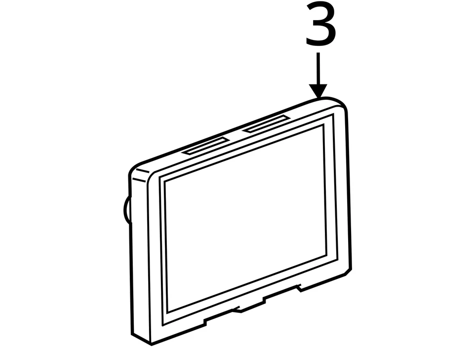 Экран информационного дисплея 2007-2017 Gmc Acadia YSCPT - Изображение 4 из 4