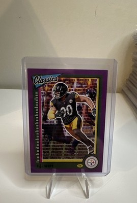 2022 Panini Classics - T.J. Watt #84 Timeless Tributes Premium Edition Purple...