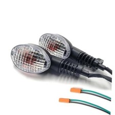 2Pcs Motorcycle Turn Signals Indicator Light Compatible With KAWASAKI Clear